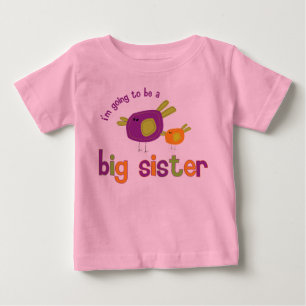 Birdie große Schwester zurück Baby T-shirt