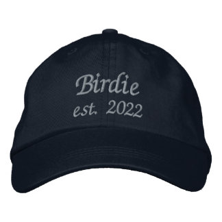 Birdie Hat - Baby Blue Stitching Bestickte Baseballkappe