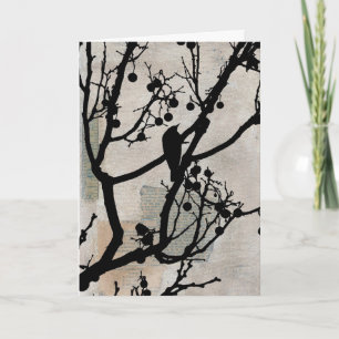 Birdie Mixed Media Karte