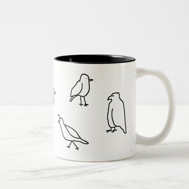 Birdie-Tasse Zweifarbige Tasse (Rechts)