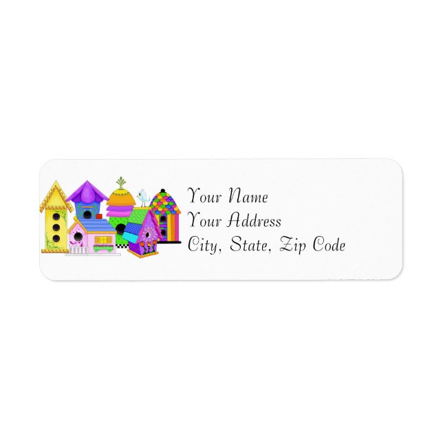 Birdie Village Address Labels (Vorne)