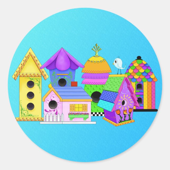 Birdie Village Round Stickers (Vorderseite)