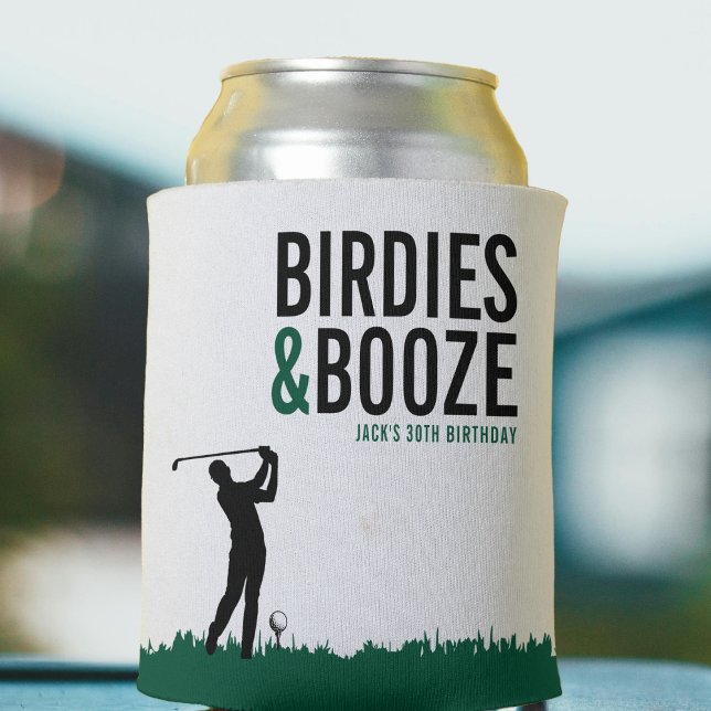 Birdies & Booze Adult Golf Geburtstagsparty Dosenkühler (Birdies & Booze Adult Golf Birthday Party Can Cooler
)