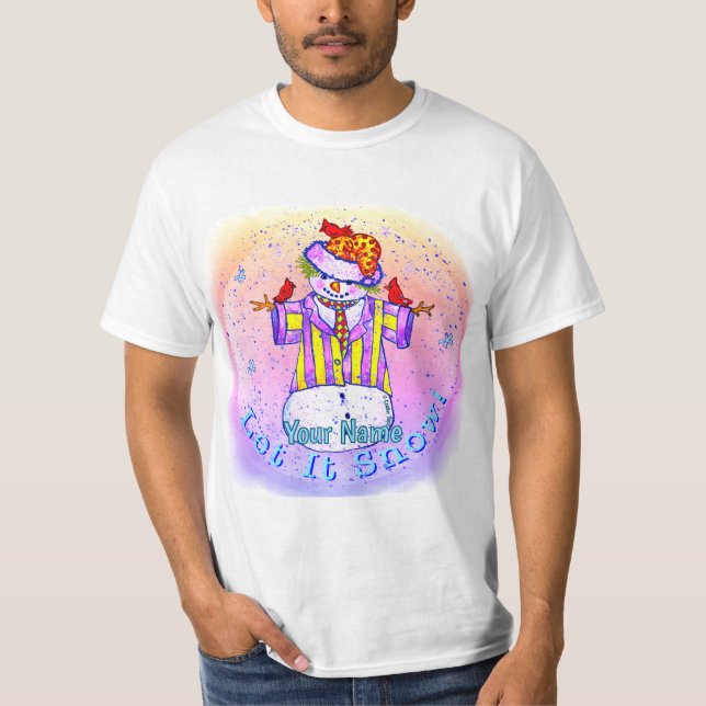 Birdies Schneemann T-Shirt (Vorderseite)