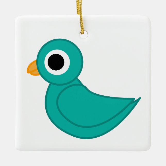 Birdmagnet Keramikornament (Vorderseite)
