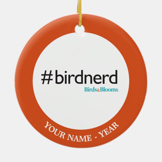 #BirdNerd Keramik Ornament (Hinten)