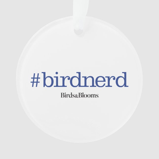 #birdnerd ornament (Vorderseite)