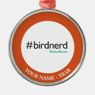 #BirdNerd Ornament Aus Metall
