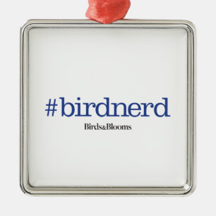 #birdnerd silbernes ornament