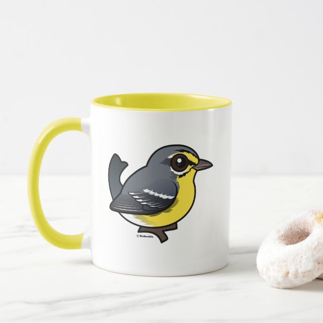Birdorable Adelaide's Warbler Tasse (Mit Donut)
