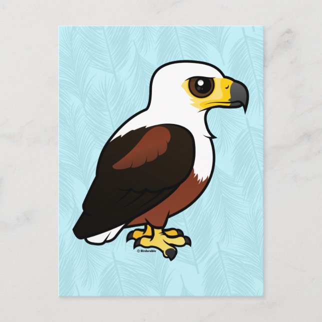 Birdorable African Fish Eagle Postkarte (Vorderseite)