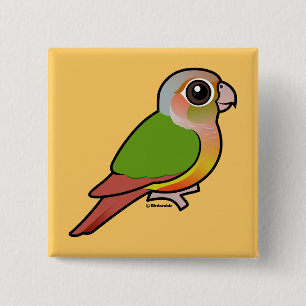 Birdorable Ananas Grünes-cheeked Conure Button