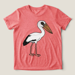 Birdorable Asian Openbill Tri-Blend Shirt