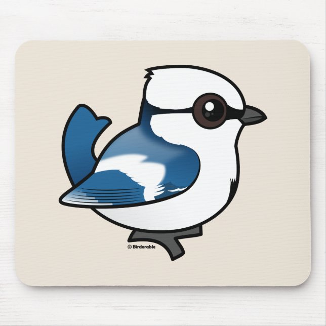 Birdorable Azure Tit Mousepad (Vorne)