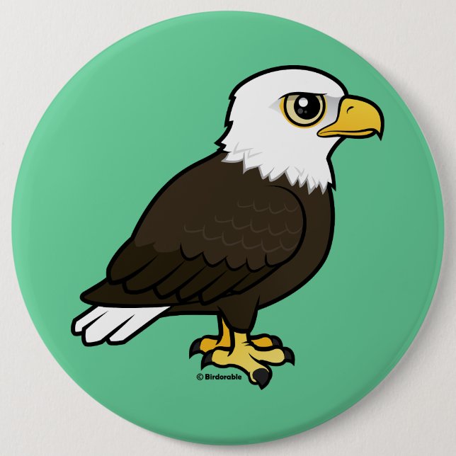 Birdorable Bald Eagle Button (Vorderseite)