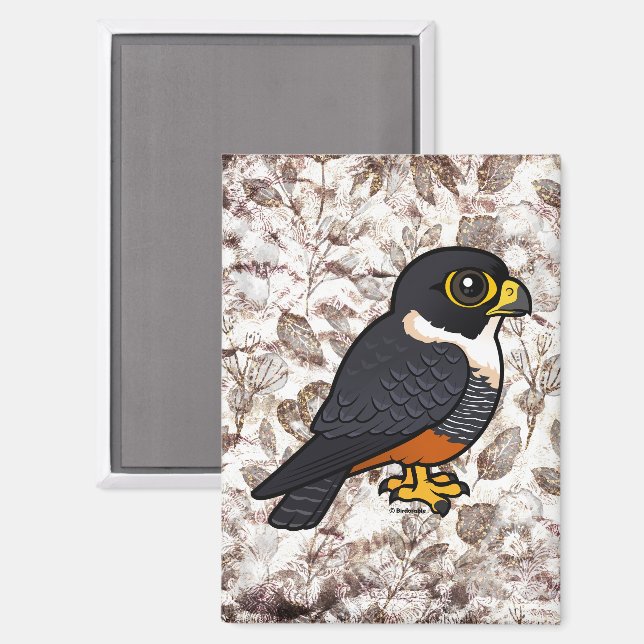 Birdorable Bat Falcon Niedlicher Cartoon Raptor Magnet (Vorderseite/Rückseite)
