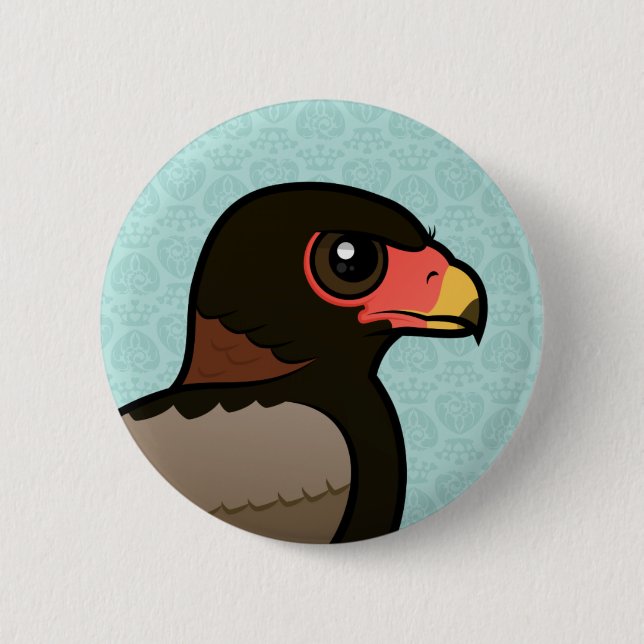 Birdorable Bateleur Button (Vorderseite)
