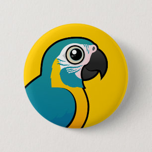 Birdorable Blau-throated Macaw Button