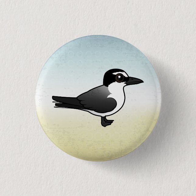 Birdorable Bridled Tern Button (Vorderseite)
