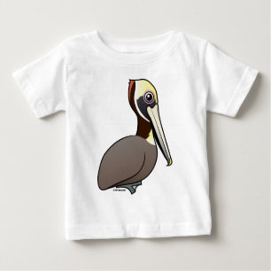Birdorable Brown Pelikan Baby T-shirt