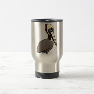 Birdorable Brown Pelikan Reisebecher