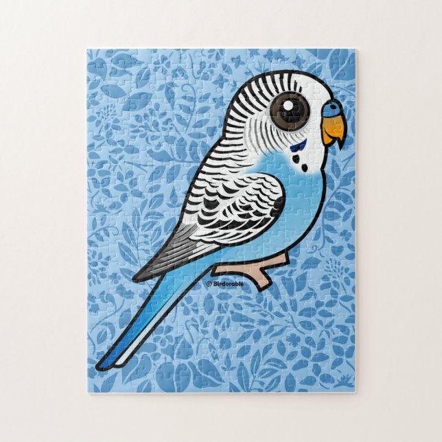 Birdorable Budgie Blau Puzzle (Vertikal)