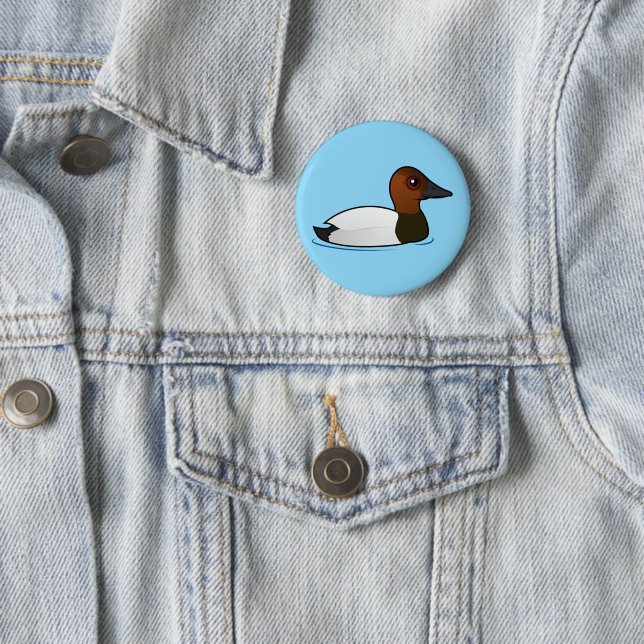 Birdorable Canvasback Button (Beispiel)