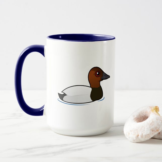 Birdorable Canvasback Tasse (Mit Donut)