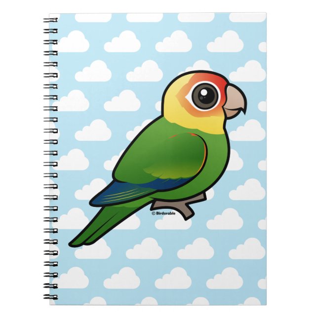 Birdorable Carolina Parakeet Notizblock (Vorderseite)
