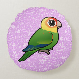 Birdorable Carolina Parakeet Rundes Kissen