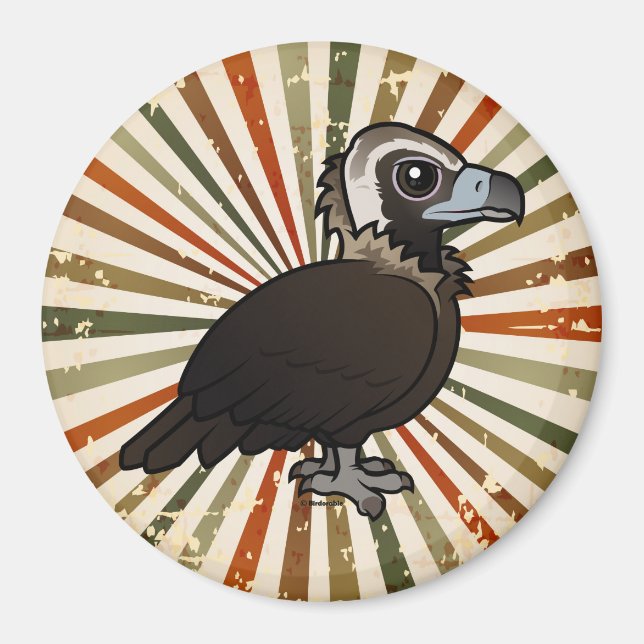 Birdorable Cinereageier Magnet (Vorne)
