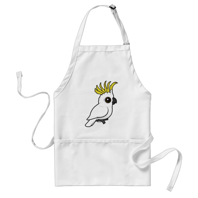 Birdorable Cockatoo Schwefel-mit Haube Schürze (Vorne)