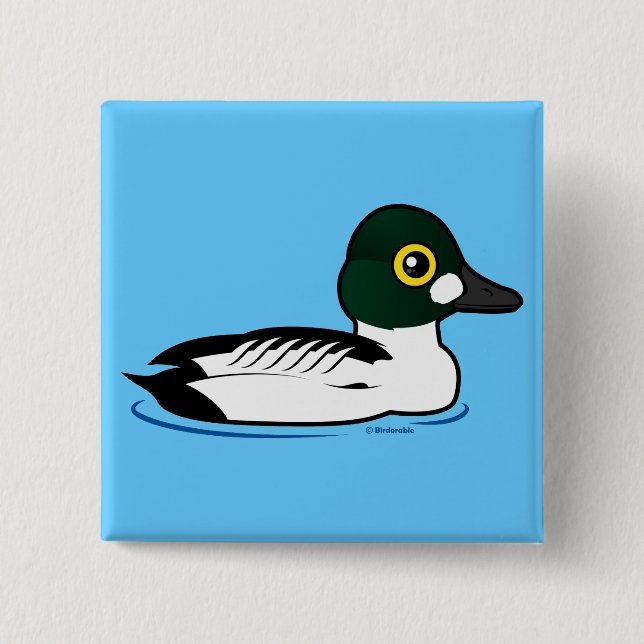 Birdorable CommonGoldeneye Button (Vorderseite)