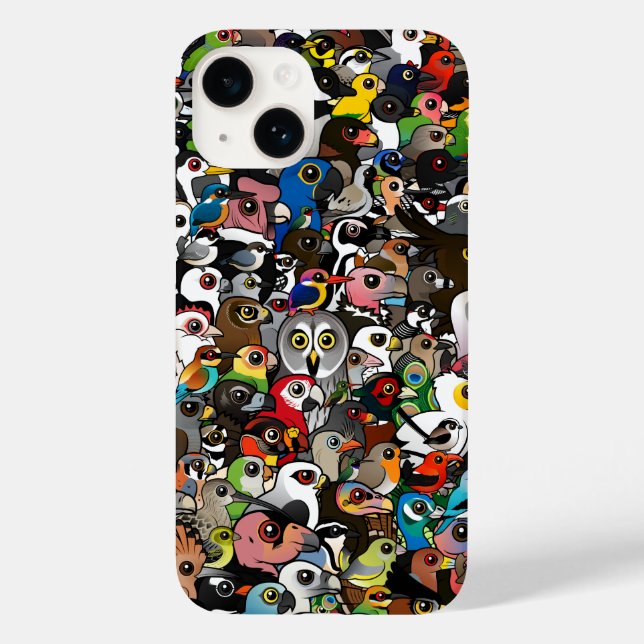 Birdorable Crowd Case-Mate iPhone Hülle (Rückseite)