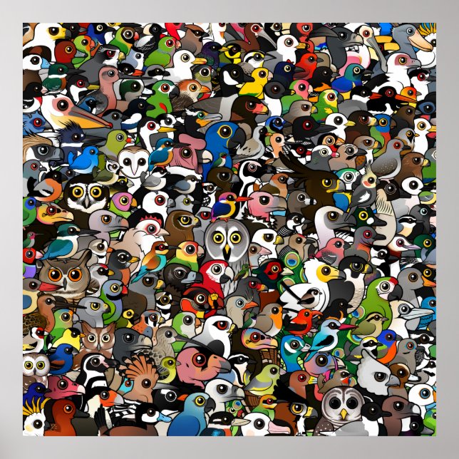 Birdorable Crowd Poster (Vorne)