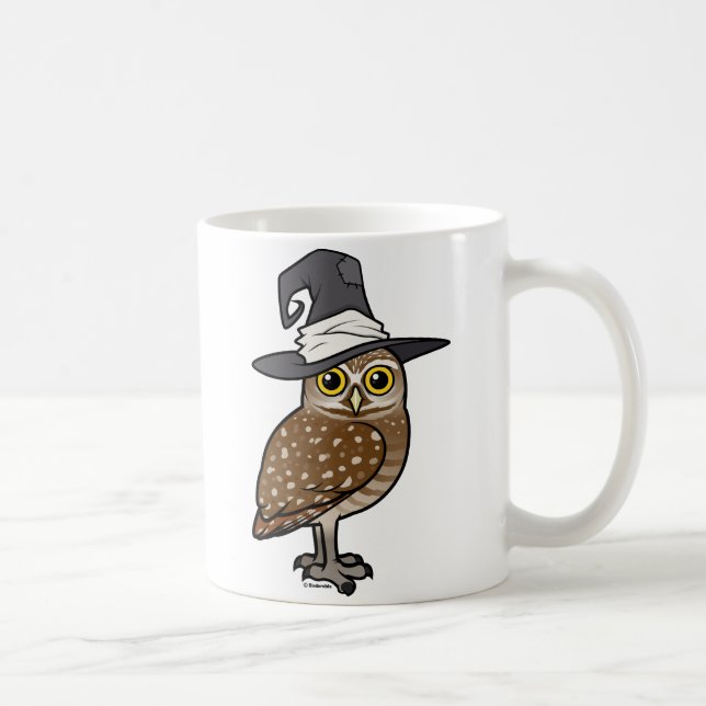 Birdorable, das Eulen-Hexe gräbt Kaffeetasse (Rechts)
