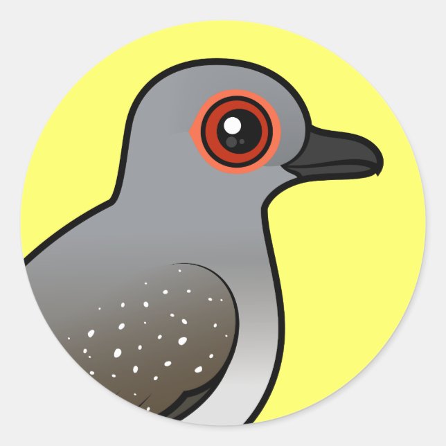 Birdorable Diamond Dove Runder Aufkleber (Vorderseite)