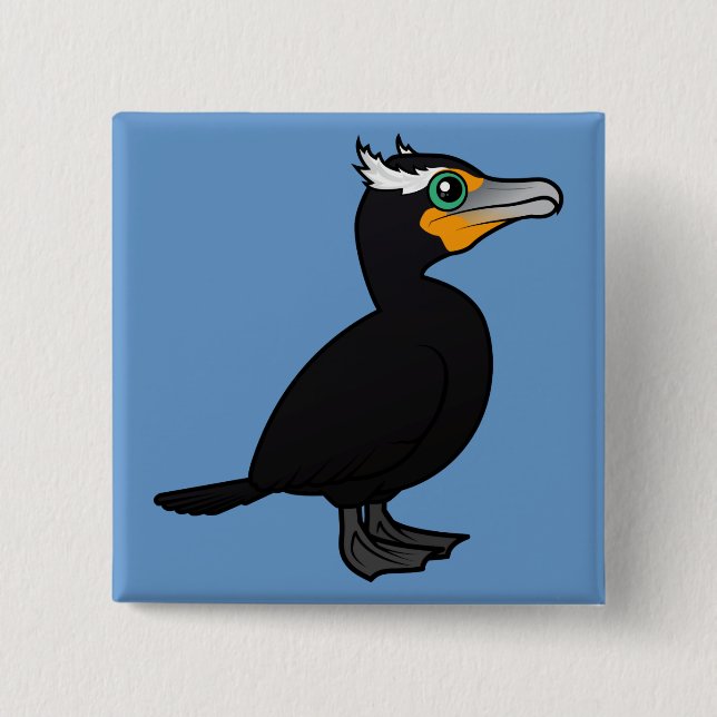 Birdorable Doppelkreuz Button (Vorderseite)