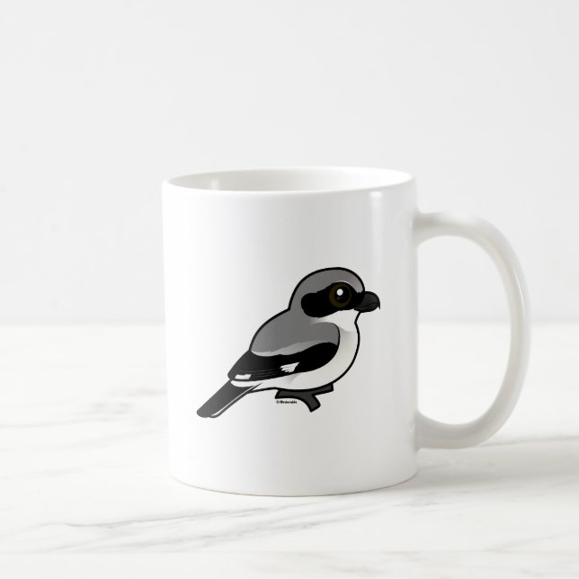 Birdorable Dummkopf Shrike Tasse (Rechts)
