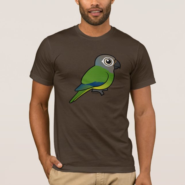 Birdorable Düster-köpfiges Conure T-Shirt (Vorderseite)