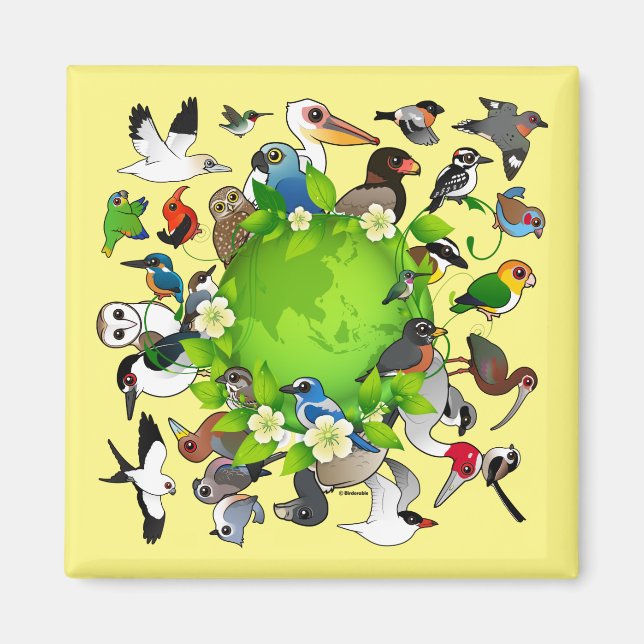 Birdorable Earth Day Magnet (Vorne)