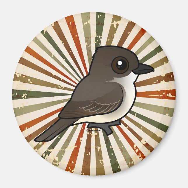 Birdorable Eastern Phoebe Magnet (Vorne)
