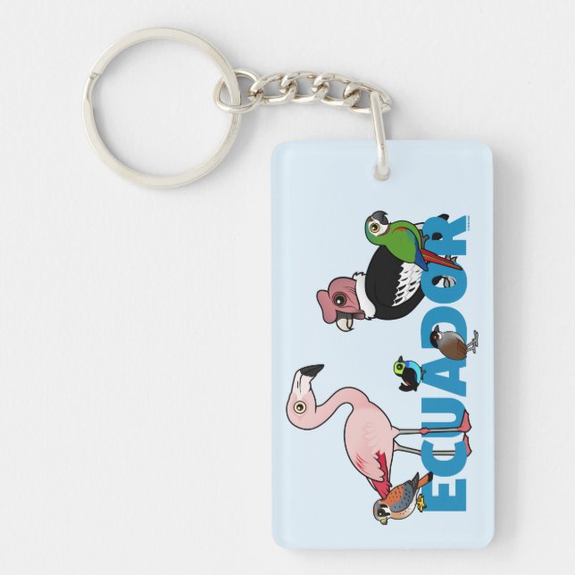 Birdorable Ecuador Schlüsselanhänger (Vorderseite)