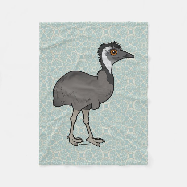 Birdorable Emu Fleecedecke (Vorderseite)