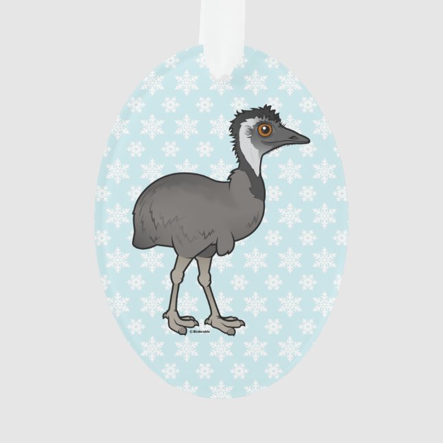 Birdorable Emu Ornament (Rückseite)