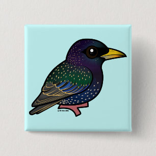 Birdorable Europäer Starling Button