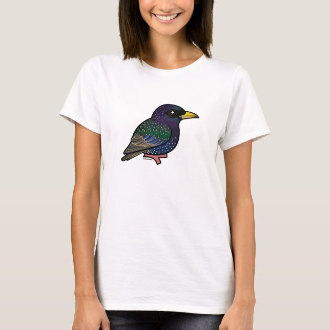 Birdorable European Starling T-Shirt (Vorderseite)