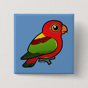 Birdorable Gelb-unterstützter Lory Button