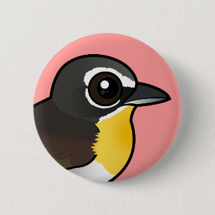 Birdorable Gelber-breasted Chat Button