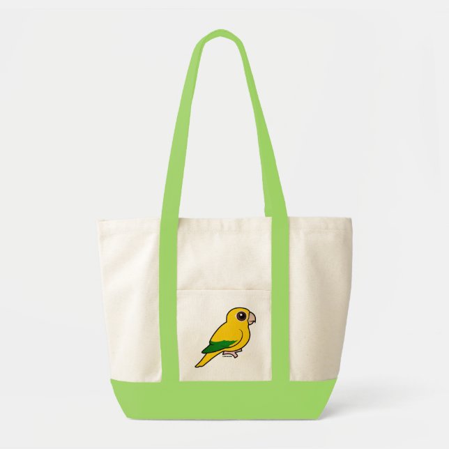 Birdorable goldener Parakeet Tragetasche (Vorne)